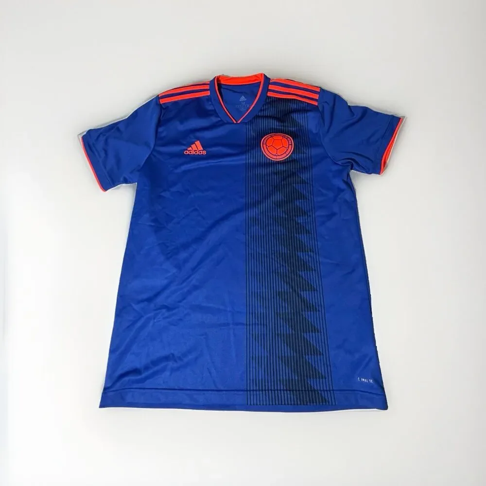 NWOT Adidas Colombia Soccer Jersey Men’s M Blue Orange Climacool FCF